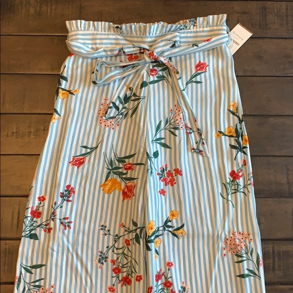 High Waisted Floral Pants